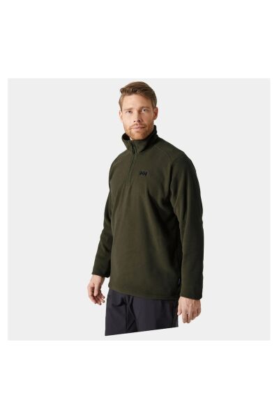 HELLY HANSEN Mount Yeşil Erkek Yarım Fermuarlı Polar HHA.12001-431