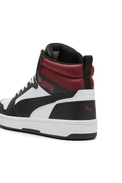 PUMA Rebound V6 Beyaz/Siyah/Kırmızı Erkek Bilekli Sneaker 39232624
