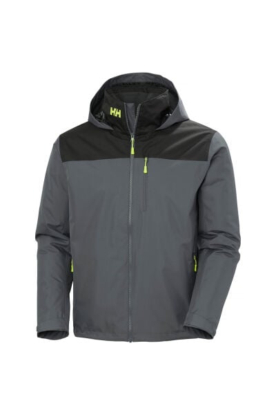 Helly Hansen Crew Midlayer 2.0 erkek Thunder Grey (Gri) kapüşonlu polarlı mont HHA.34442-HHA.831