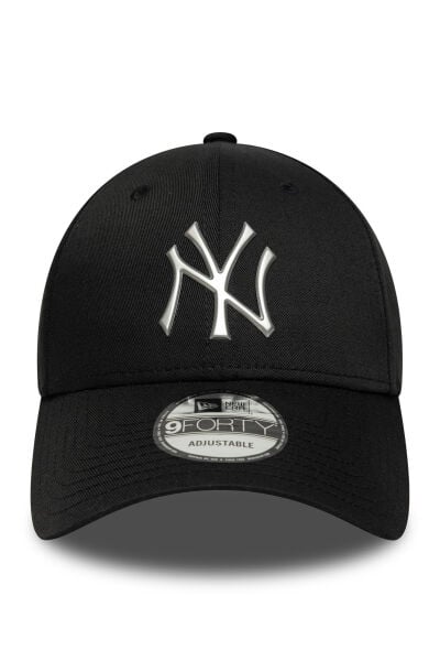 New Era Metallic 9FORTY NEYYAN unisex siyah şapka 60771846