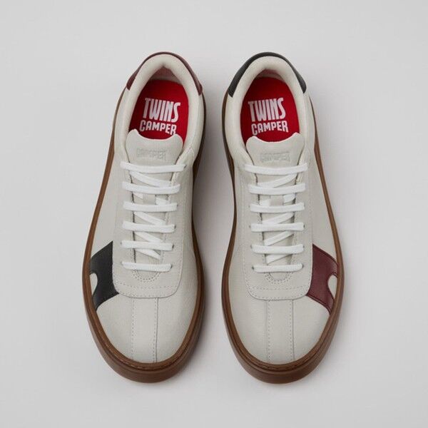 CAMPER Twins erkek beyaz/çok renkli deri sneaker K101107-006