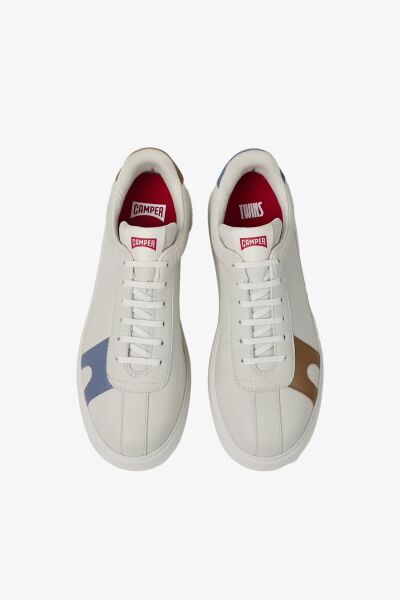 CAMPER Twins Beyaz/Çok Renkli Erkek Deri Sneaker K100743-040