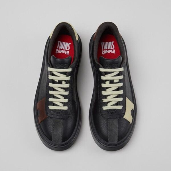 CAMPER Twins kadın siyah/çok renkli deri sneaker K201909-006