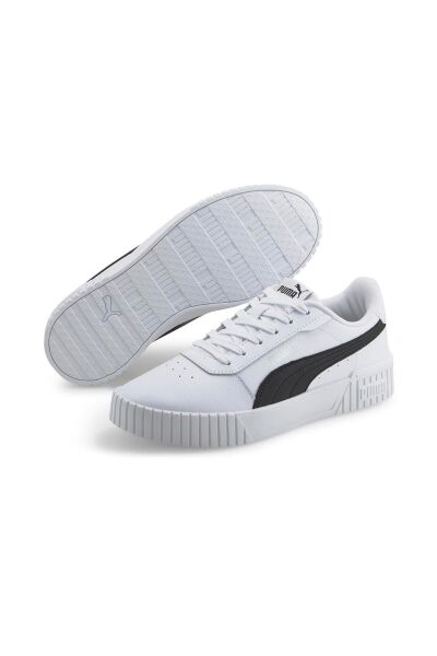 PUMA Carina 2.0 Beyaz/Siyah/Gümüş Kadın Sneaker 38584907