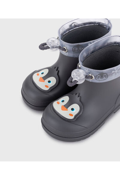 IGOR Mendi Pinguino erkek çocuk antrasit (Penguenli) yağmur çizmesi W10362-134