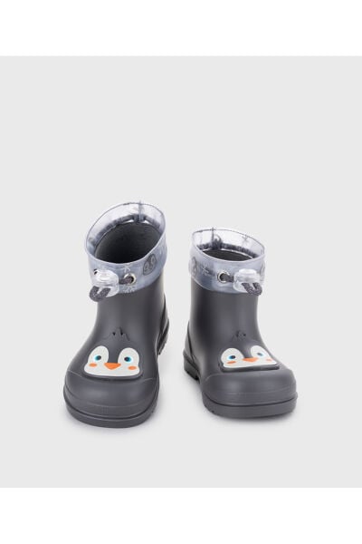 IGOR Mendi Pinguino erkek çocuk antrasit (Penguenli) yağmur çizmesi W10362-134