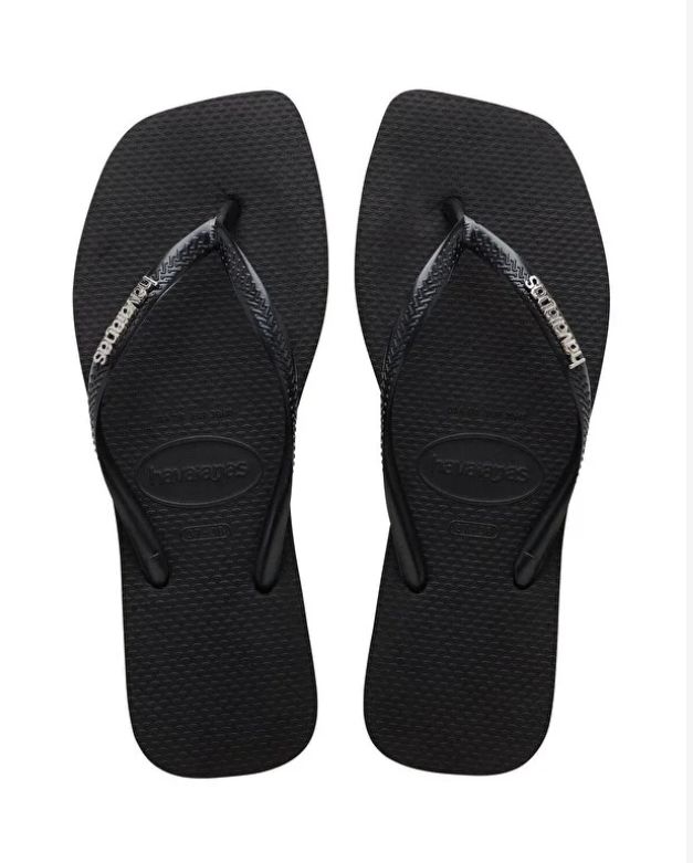 Havaianas Square Logo Metallic Black/Silver 4148257-2976