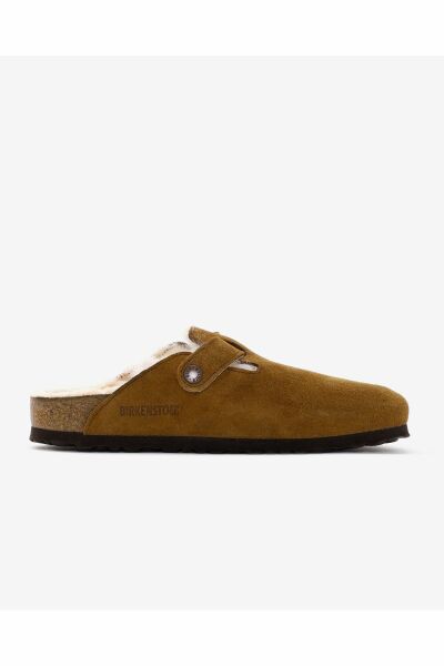 Birkenstock Boston Fell Vl Laf Kahverengi Terlik 1001141