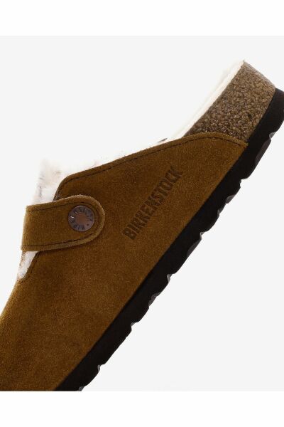 Birkenstock Boston Fell Vl Laf Kahverengi Terlik 1001141