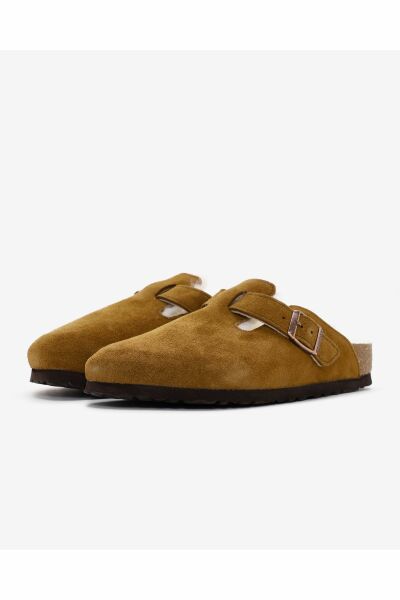 Birkenstock Boston Fell Vl Laf Kahverengi Terlik 1001141