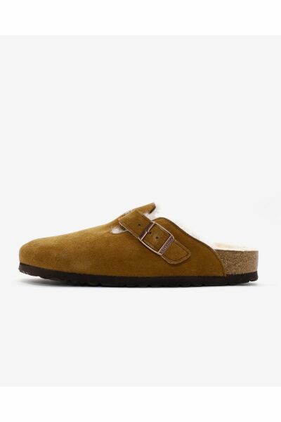 Birkenstock Boston Fell Vl Laf Kahverengi Terlik 1001141