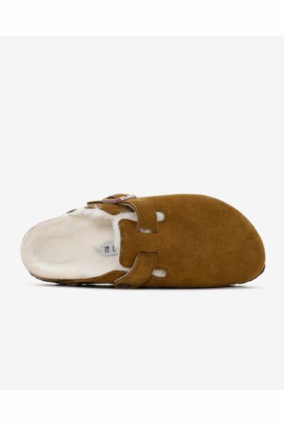 Birkenstock Boston Fell Vl Laf Kahverengi Terlik 1001141