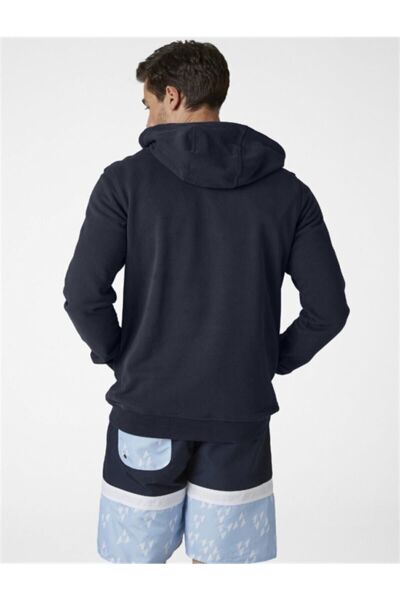 HELLY HANSEN HH Logo Hoodie Navy (Lacivert) Erkek Kapüşonlu Sweatshirt HHA.33977-HHA.597
