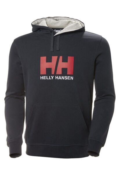 HELLY HANSEN HH Logo Hoodie Navy (Lacivert) Erkek Kapüşonlu Sweatshirt HHA.33977-HHA.597