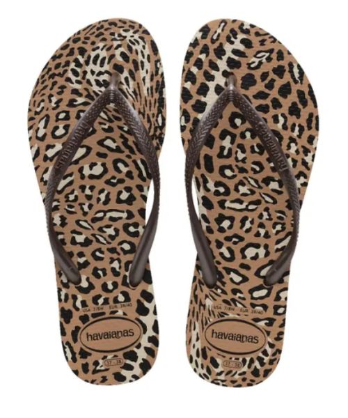 Havaianas Slim Animals Rose Gold/Cafe 4103352-6841