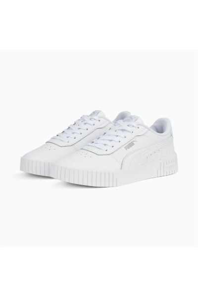 PUMA Carina 2.0 Beyaz/Gümüş Kadın Sneaker 38584902