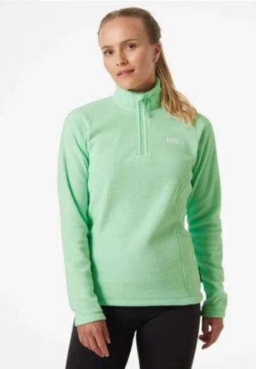 HELLY HANSEN Slope Fleece Kadın Yeşil Yarım Fermuarlı Polar HH..15001-HHA.419