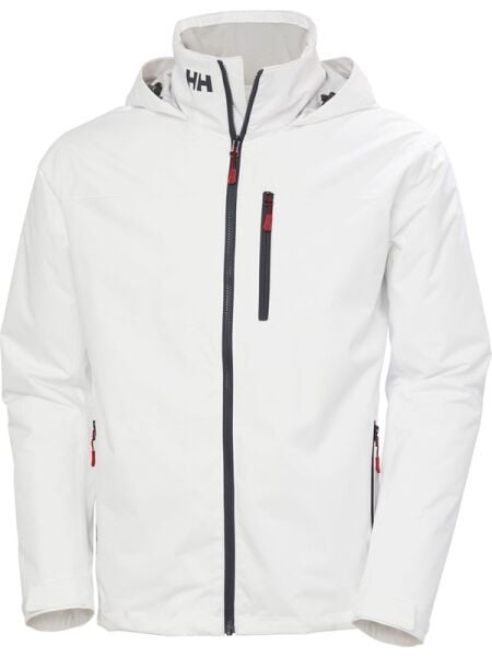 HH Crew Hooded Midlayer Jacket 2.0 Beyaz Erkek Kapüşonlu Yelken Montu 34442-HHA.001