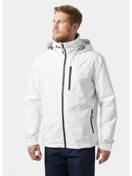 HH Crew Hooded Midlayer Jacket 2.0 Beyaz Erkek Kapüşonlu Yelken Montu 34442-HHA.001