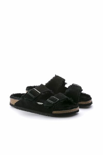 Birkenstock Arizona Fell Suede Leather Terlik 752663