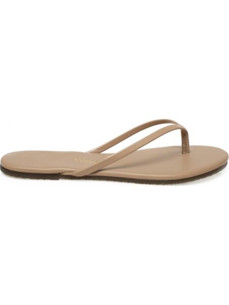 TKEES Classic Flip Flop Cream (Krem) Kadın Parmak Arası Terlik TK-2011