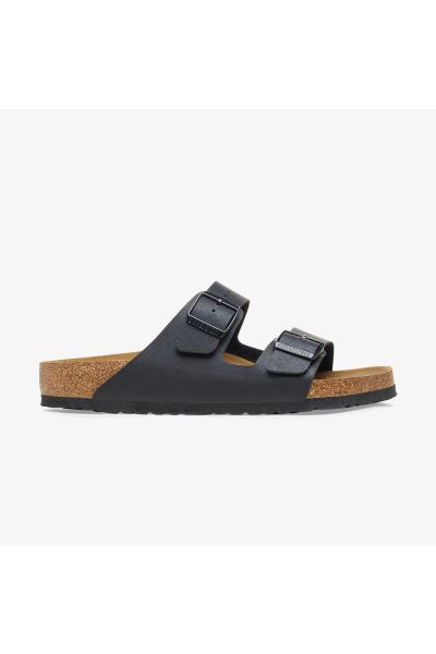 BIRKENSTOCK Arizona BF Saffiano Siyah Erkek Çift Bantlı Terlik 1026425