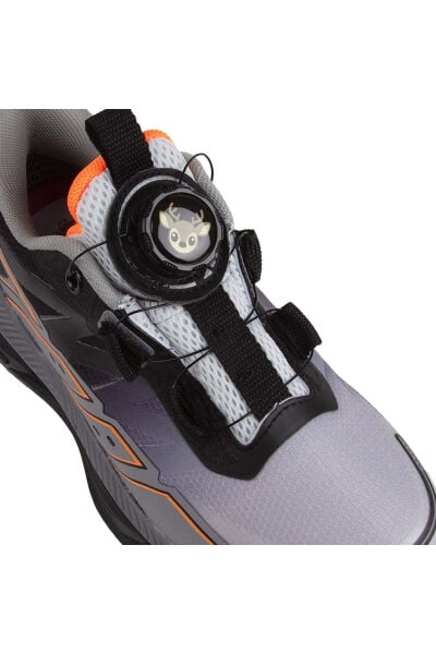 Buckhead Hynde erkek çocuk koyu gri/turuncu su geçirmez outdoor ayakkabı BUCK3116-Dark Grey-Orange