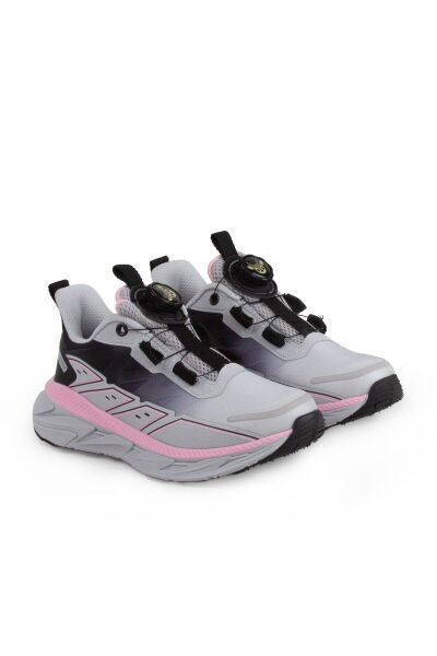 Buckhead Hynde kız çocuk gri/fuşya su geçirmez outdoor ayakkabı BUCK3116-Grey-Fuchsia
