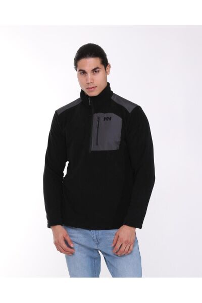 HELLY HANSEN Block Half-Zip Siyah Erkek Yarım Fermuarlı Polar HH.12008-HHA.990