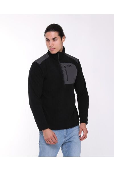 HELLY HANSEN Block Half-Zip Siyah Erkek Yarım Fermuarlı Polar HH.12008-HHA.990