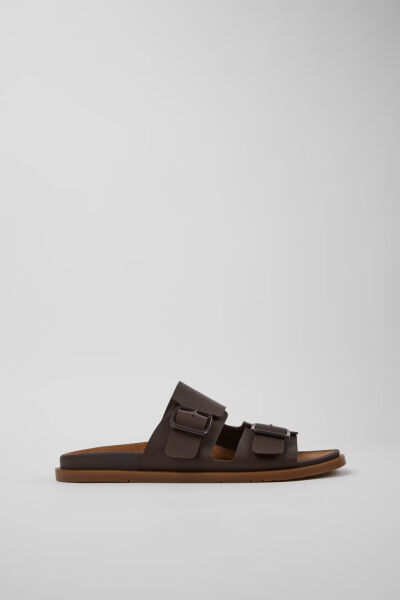 CAMPER Lluc Sandal erkek kahverengi deri sandalet K101091-002