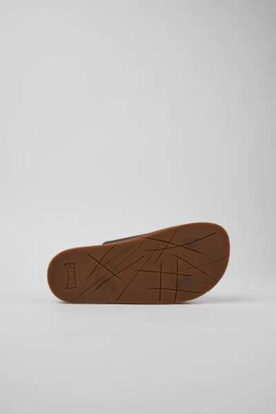CAMPER Lluc Sandal erkek kahverengi deri sandalet K101091-002