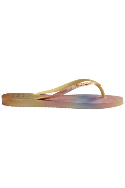 Slim Gradient Sunset Yellow Pixel Kadın Terlik 4146908-1732