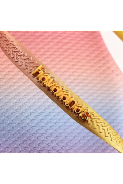 Slim Gradient Sunset Yellow Pixel Kadın Terlik 4146908-1732