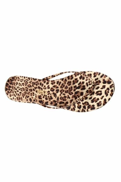 Kadın Klasik Leopar Desenli Günlük Şık Parmak Arası Terlik