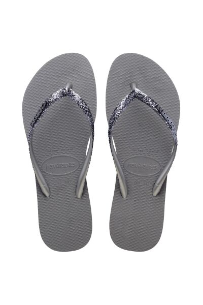 HAVAIANAS Slim Glitter II Steel Grey (Gri) Parmak Arası Terlik 4146975-5178