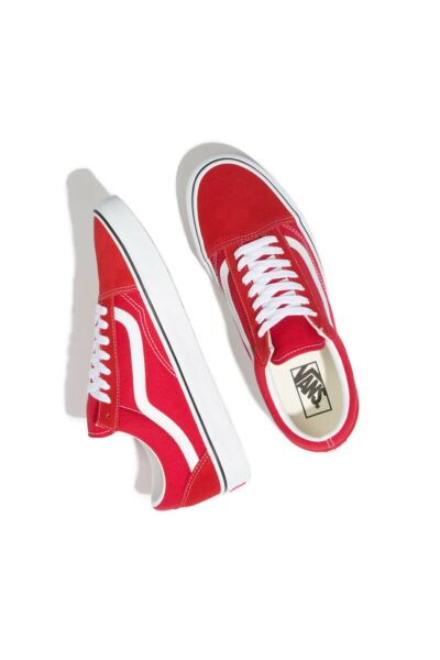 Vans Ua Old Skool Racing Red/true White Unisex Spor Ayakkabısı VN0A4BV5JV61
