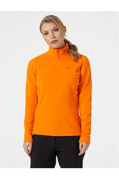 HELLY HANSEN Slope Poppy Orange (Turuncu) Kadın Yarım Fermuarlı Polar HHA.15001-325