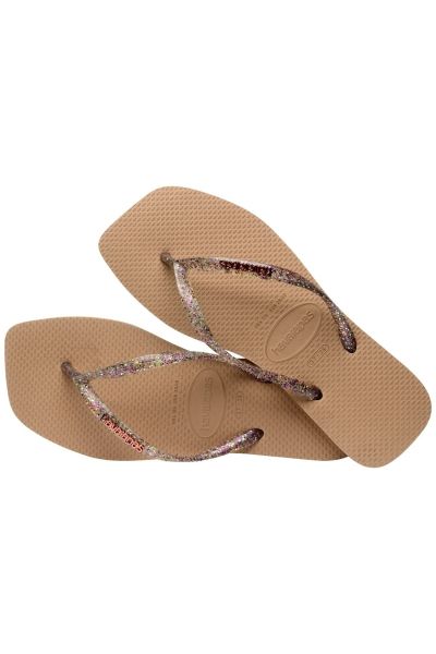Havaianas Slim Square Logo Metalik Sandalet 4148257-3581