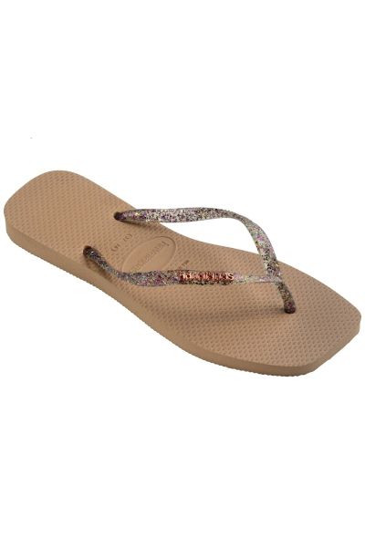 Havaianas Slim Square Logo Metalik Sandalet 4148257-3581