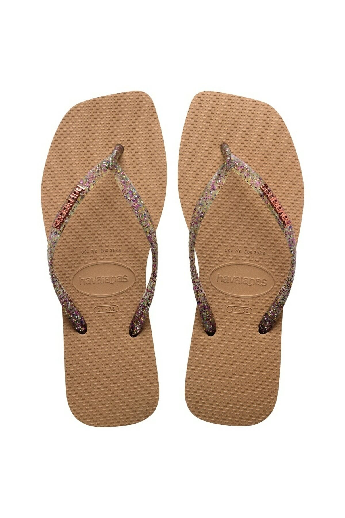 Havaianas Slim Square Logo Metalik Sandalet 4148257-3581