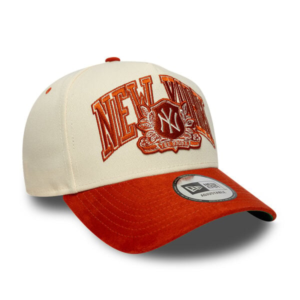 New Era Wordmark Suede E-Frame NEYYAN unisex açık bej şapka 60915997