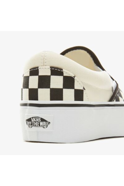 Vans Classic Slip-On Platform Unisex Siyah Bej Sneaker VN00018EBWW1