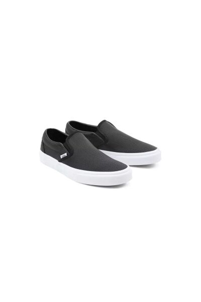 VANS UA Classic Slip-On Perf Leather Siyah Deri Sneaker VN000XG8DJ61