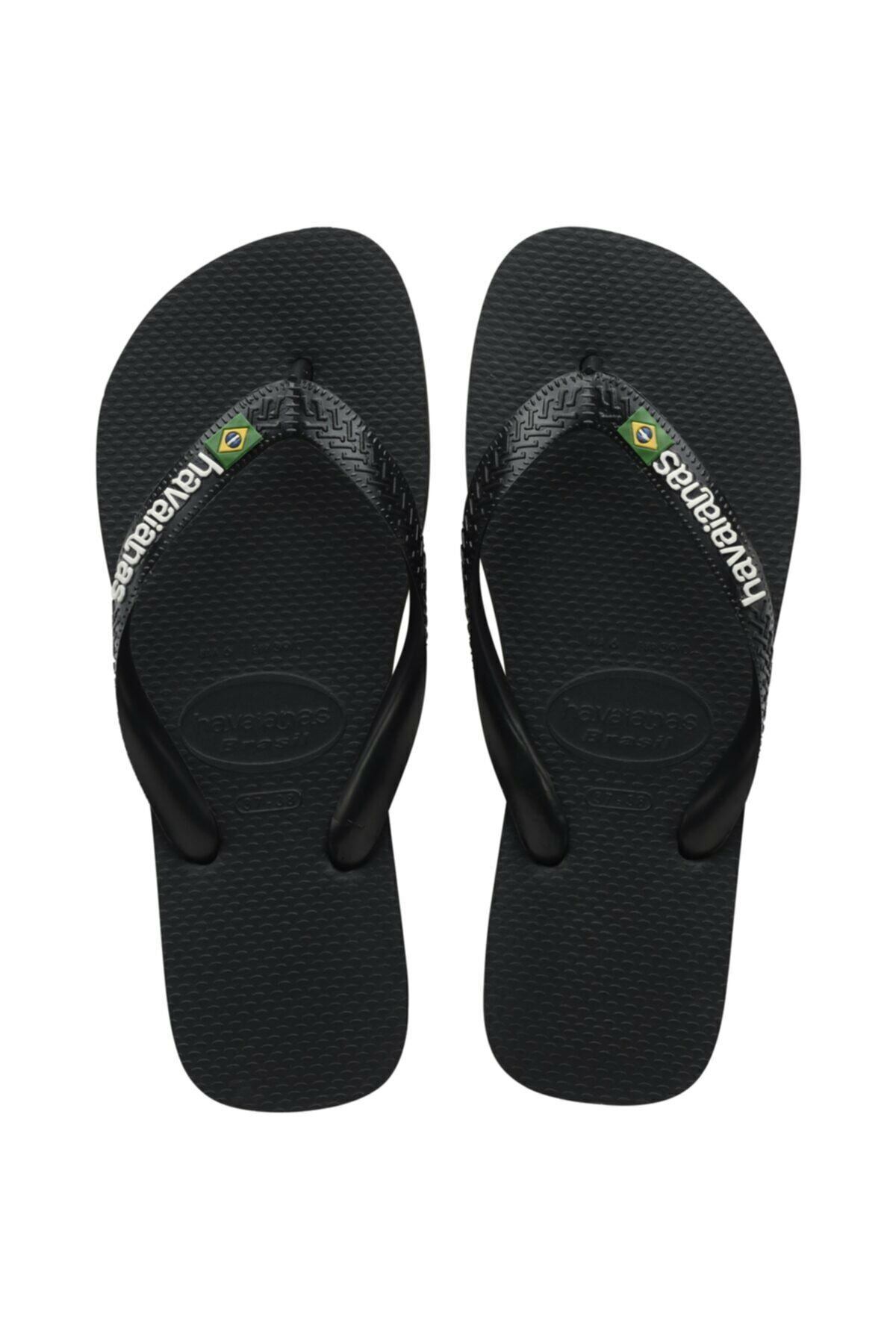 Havaianas Unisex Siyah Brasil Logo Terlik 411085-1069