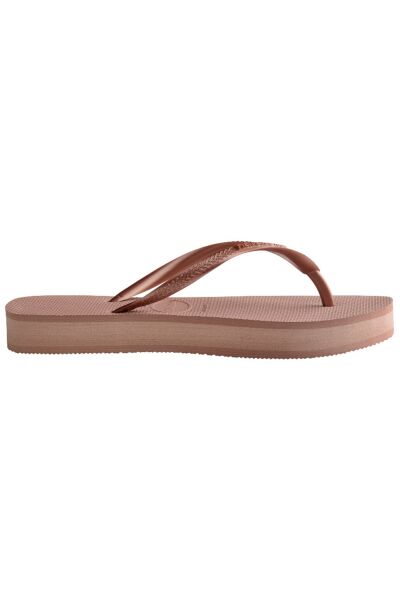 Slim Flatform Crocus Rose Parmak Arası Terlik  3544