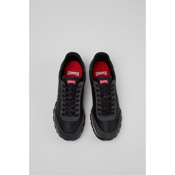 Camper Drift Walk kadın siyah/gri deri ve nubuk sneaker K201885-009