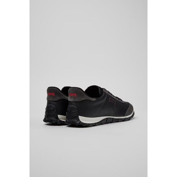 Camper Drift Walk kadın siyah/gri deri ve nubuk sneaker K201885-009