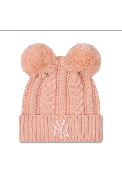 New York Yankees Pembe Çift Ponponlu Kadın Bobble Bere  60284835