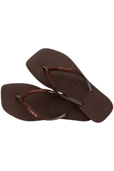 Havaianas Square Glitter Dark Brown 0727